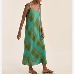Pendleton Slip Dress Teal Green XL. NWT